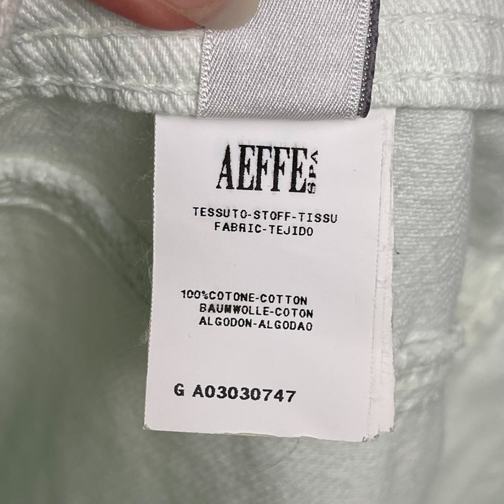 Philosophy Di Lorenzo Serafini Womens 4 Light Mint Green Denim Jean Mid Rise Y2K - Picture 12 of 16